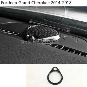 

Car inner stick front head middle Audio Speaker Cover ring round trim 2pcs For Jeep Grand Cherokee 2014 2015 2016 2017 2018