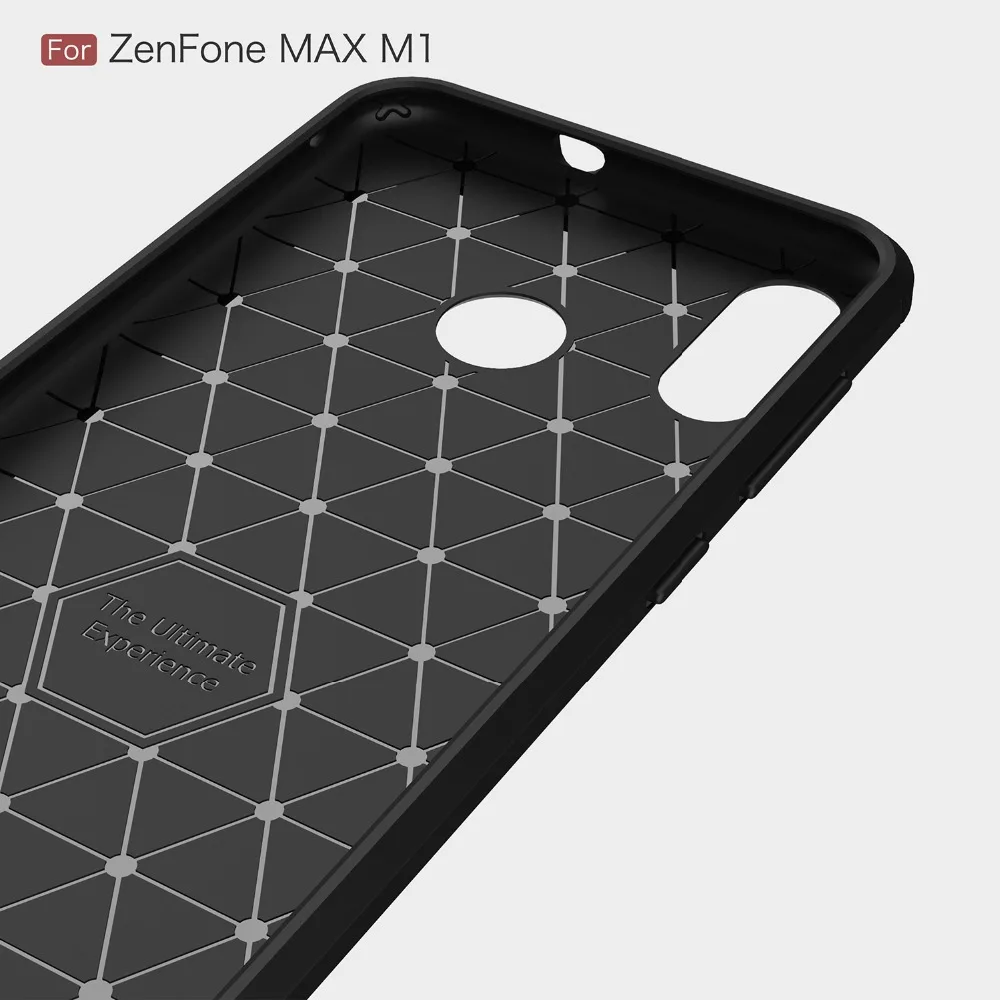 Для Asus Zenfone Max M1 ZB555KL Ультратонкий силиконовый чехол из углеродного волокна и ТПУ для Asus Zenfone Max ZB 555 KL