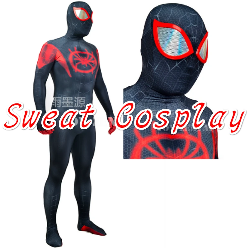 

High Quality 3D Printed Miles Morales Costume Into the Spider-Verse Spider-Man Lycra Halloween Cosplay Costume Zentai Suit