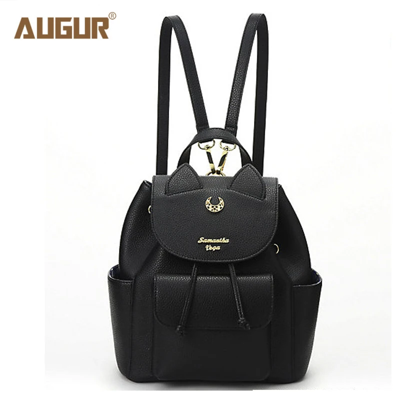 AUGUR Sailor Moon Bag Samantha Vega Backpack Women Famous Brands PU