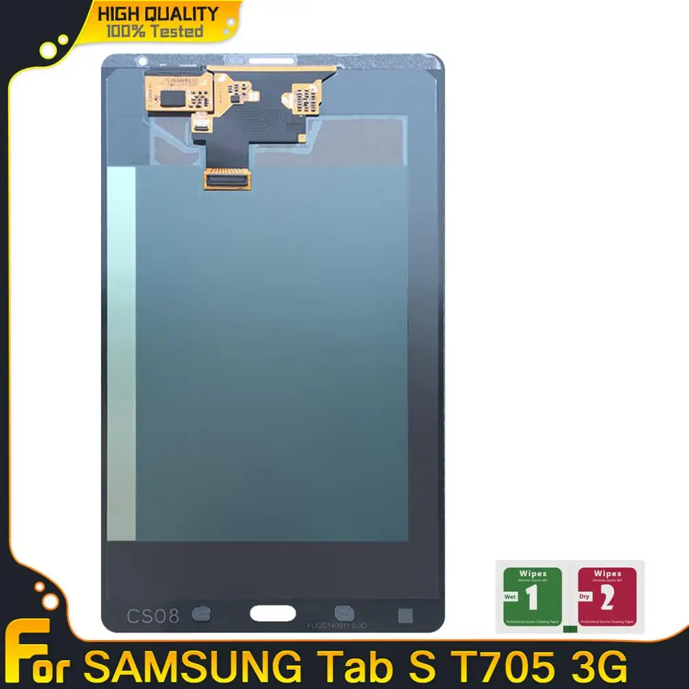 8.4" For Samsung GALAXY Tab S T705 LTE 3G LCD Display Tablet Touch Screen Digitizer Sensors Assembly Panel Replacement Parts