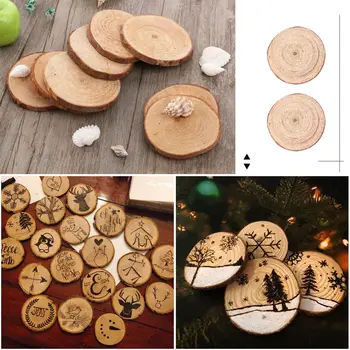 

30pcs 3.5-4.5CM Wood Log Slices Discs for DIY Crafts Wedding Centerpieces Log discs DIY wood slices