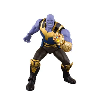 

16 CM Avengers Infinity War Figure Thanos Action Figure Joint Movable Multiple accessories Dolls Model Fighting Ver Box M1