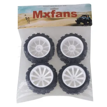

Mxfans 4xRC1:10 On-road Car Black Flower Pattern Rubber Tyre+ 10-Spoke Wheel Rim