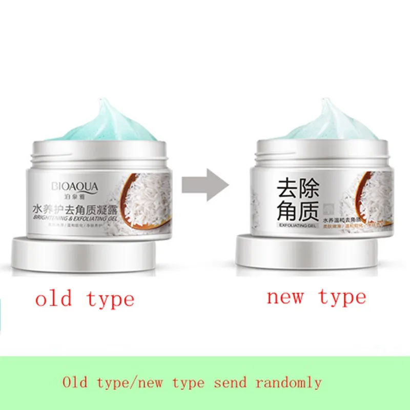 BIOAQUA Facial Cleanser Natural Facial Exfoliator Exfoliating Whitening Brightening Peeling Cream Gel Face Scrub Removal 5