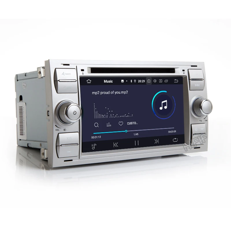 Perfect DSP 7" in dash 2 din Android 9.0 Car DVD Player Car GPS stereo OBD2 for Ford C-Max Fiesta Fusion Kuga Mondeo Focus with radio 3