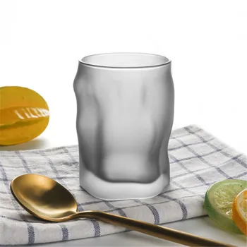 

Funny Shape Cup Creative Frosted Glass Bar Supplies Household Goods Drink Cup 2PCS