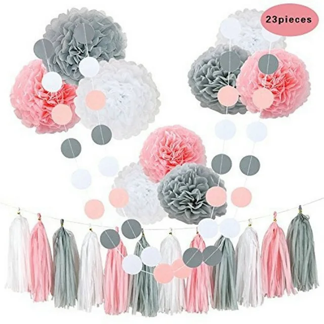 23pcs-Set-Pink-Gray-White-Baby-Blue-Girl-Tissue-Paper-Tassels-party-Garland-Bunting-Pom-Poms.jpg_640x640 (1)