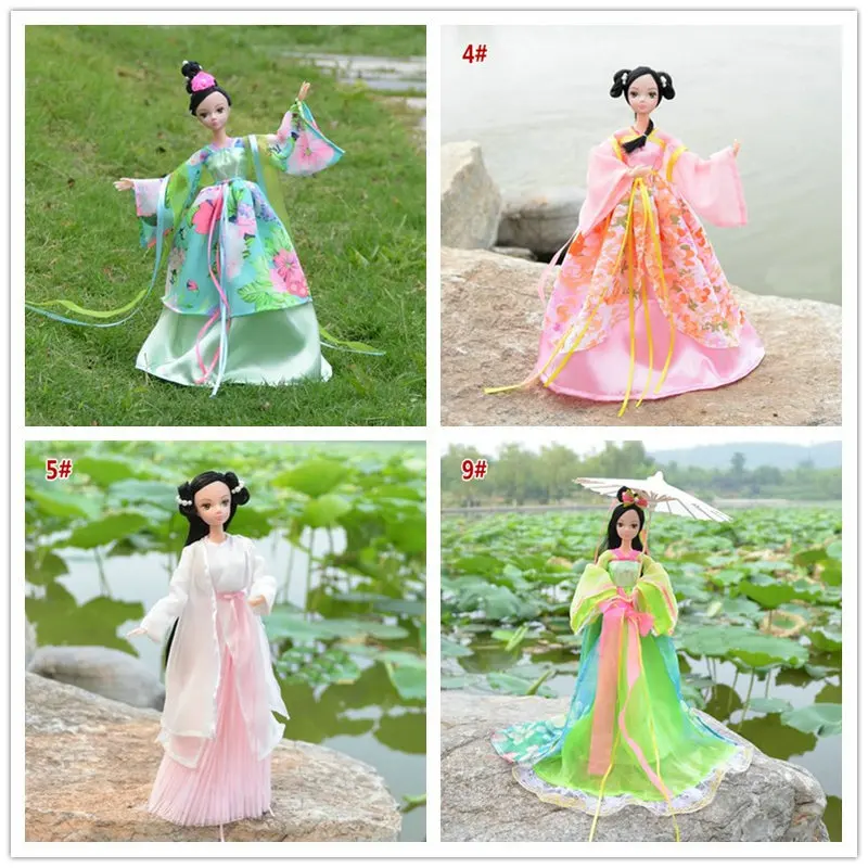Chinese Elements Hand-made 1//6 Scale Ancient Female Soldier Dress Suit Model