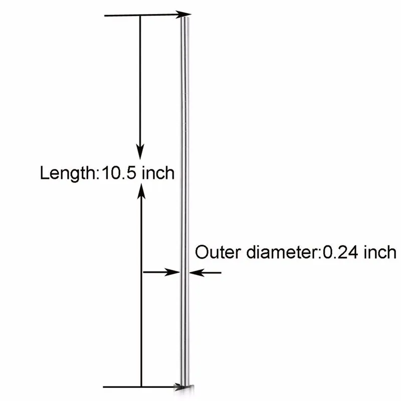Новинка 10,5 дюймов многоразовые очень длинные соломинки для питья набор соломинок из нержавеющей стали 3 прямые соломинки 3 изогнутые соломинки 2 чистящие щетки