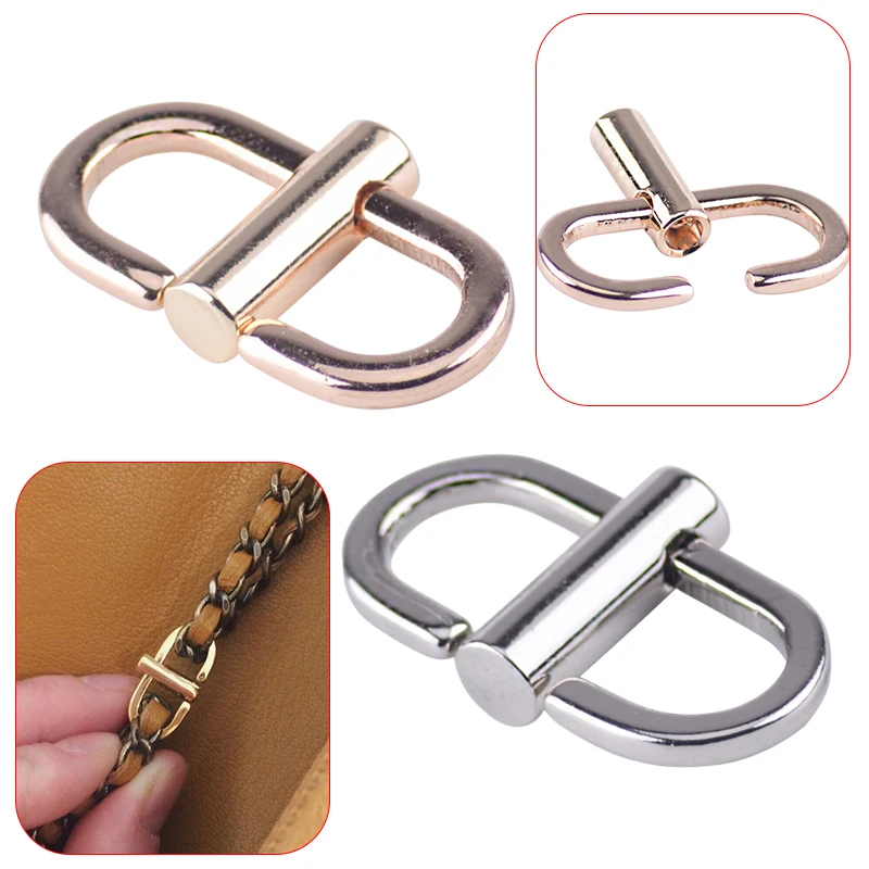 

Gold/Silver Adjustable Length Metal Chain Strap Buckle Bag Accessories Replacement Tool