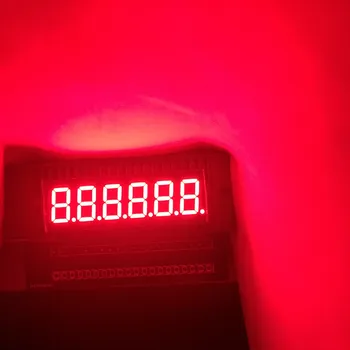 

2pcs 7 Segment LED Display 0.36inch 6Bits Numbers LED Signs Cube Panel 7segmentos 0.36" RED 6 Digital LED Display Anode Cathode