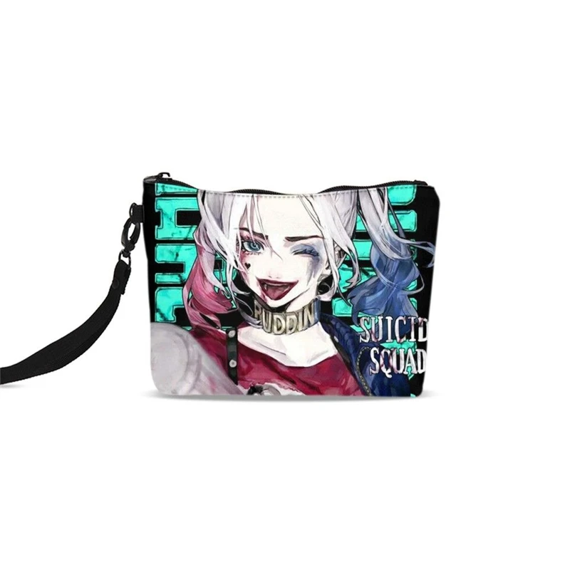 

Harley Quinn 3D Printing Organizer Makeup Case Girls Cosmetics Storage Pouch Ladies Day Clutches Women Toiletry Cosmetic Bags