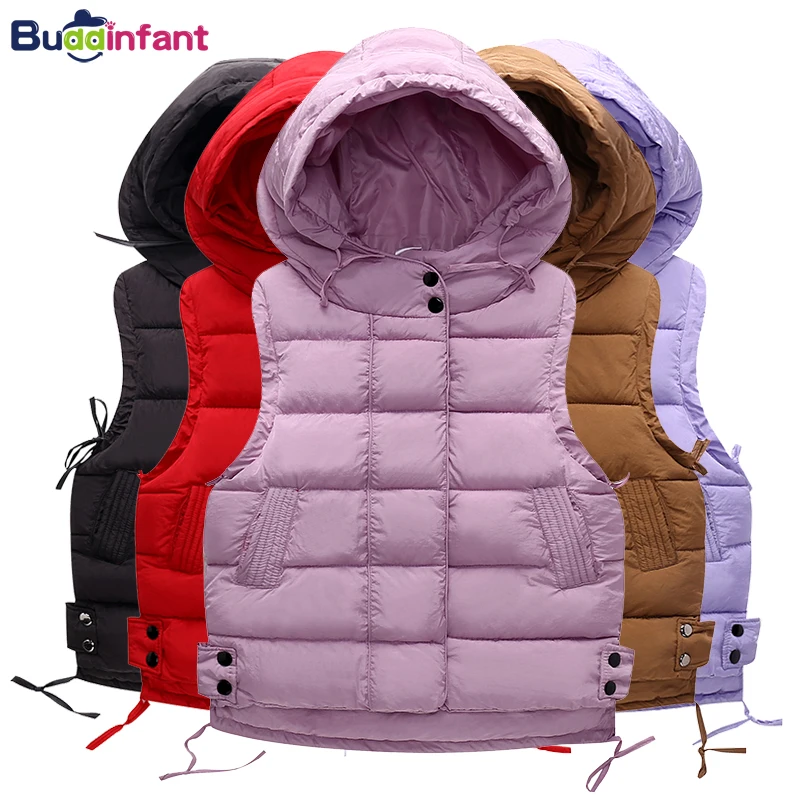 Winter Vest for Kids and Mothers Family Matching Clothing Warm Waistcoat Teen Boys Coats Outwears Thick Fall Children's Jackets
