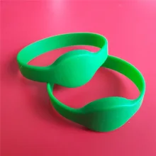 13,56 МГц браслет ISO14443A HF RFID S50 бесконтактных негладкого силикона классический браслет-5 шт./лот