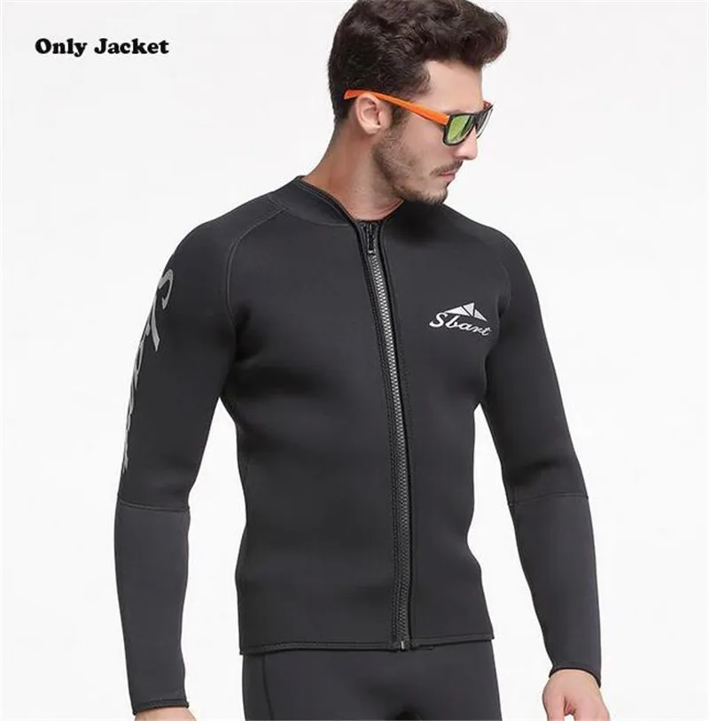 SBART 3MM Neoprene Surf Wetsuit Men Long Sleeve Sunscreen Warm Spearfishing Wetsuits Top Mens For Triathlon Diving Kitesurfing SBART 3MM Neoprene Surf Wetsuit Men Long Sleeve Sunscreen Warm Spearfishing Wetsuits Top Mens For Triathlon Diving Kitesurfing