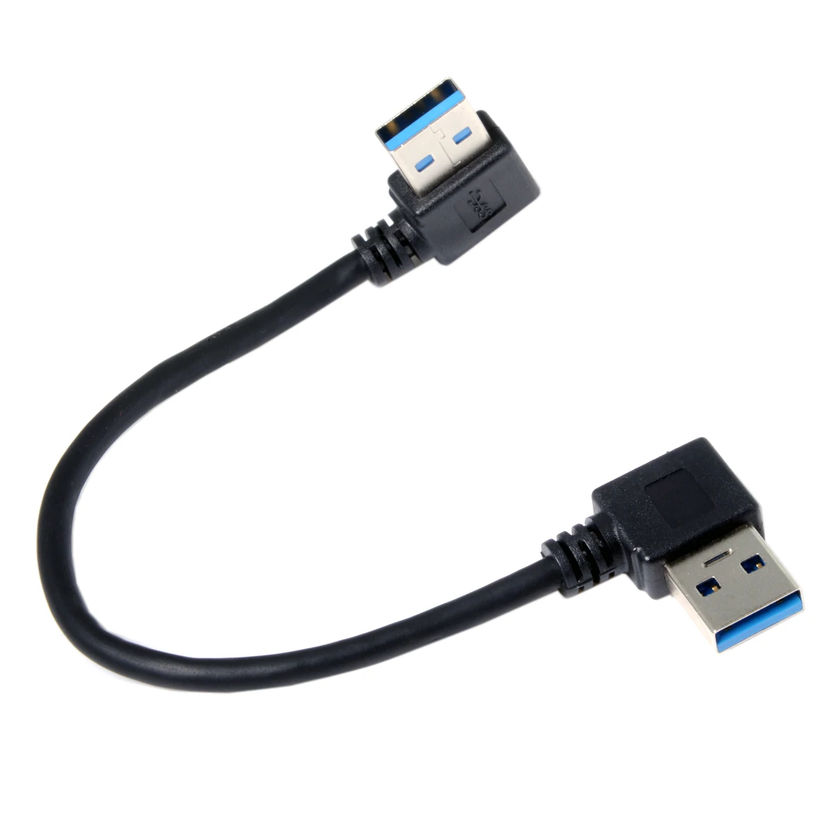 

CYDZ USB 3.0 Type-A 90 Degree Right Angled to Right Angled Data Cable for Hard Disk Computer