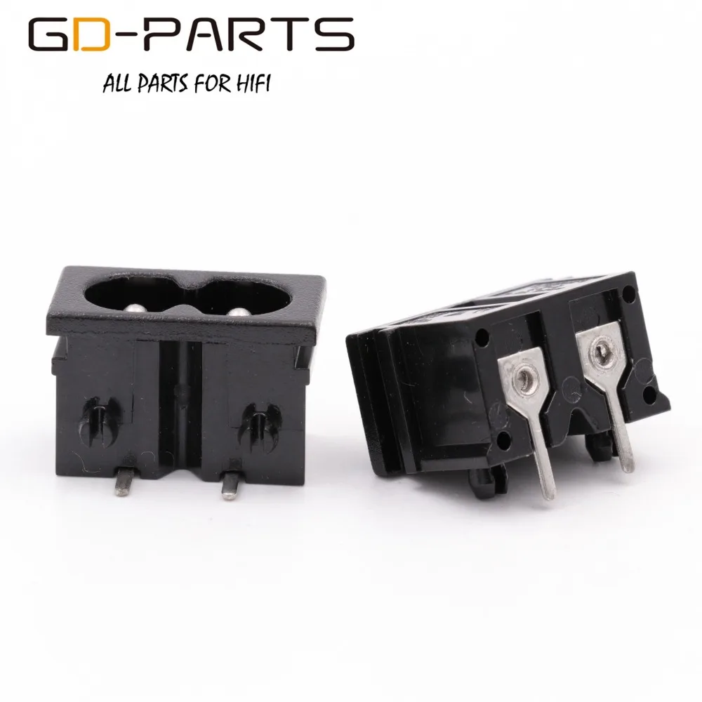 GD-PARTS PCB Mount Power Socket IEC320 C8 Mains AC Power Connector Electric Cord Inlet Receptacle AC250V 2.5A CCC CE TUV