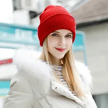 Леди трикотажные кашемир шапочки шляпа для девочек Повседневное весна шерсть вязаный для отдыха Шапки, Цвет шапочка Кепки Регулируемый B-9424