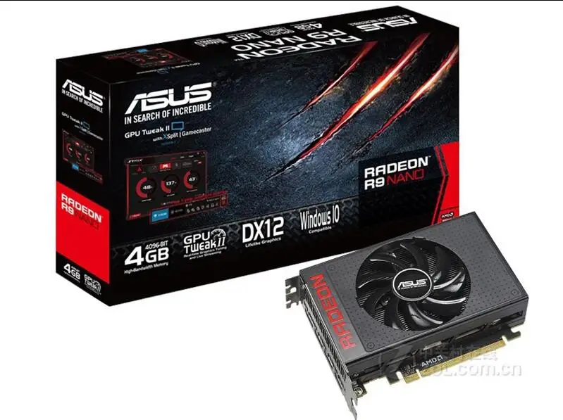 ASUS Radeon R9 NANO 4G 3DP/HDMI HD небольшой корпус, предназначенный для коротких игр графика