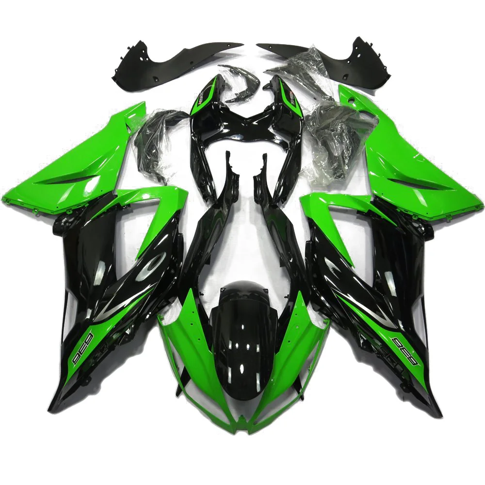 

For Kawasaki Ninja ZX6R 13 - 16 Bodywork Fairing Plastic Injection Molded ZX-6R ZX 6R 2013 2014 2015 2016 14 15 Green With Black