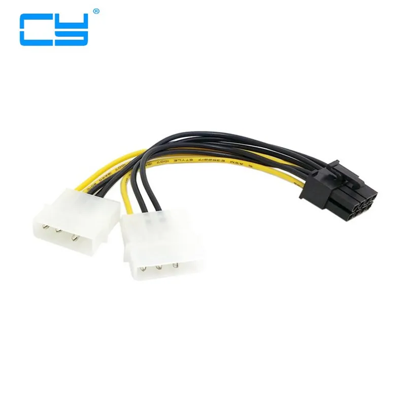 5 шт. двойной Molex 4 Pin IDE до 8 PCI-E pci express pcie Кабель-адаптер питания для Asus MSI VGA
