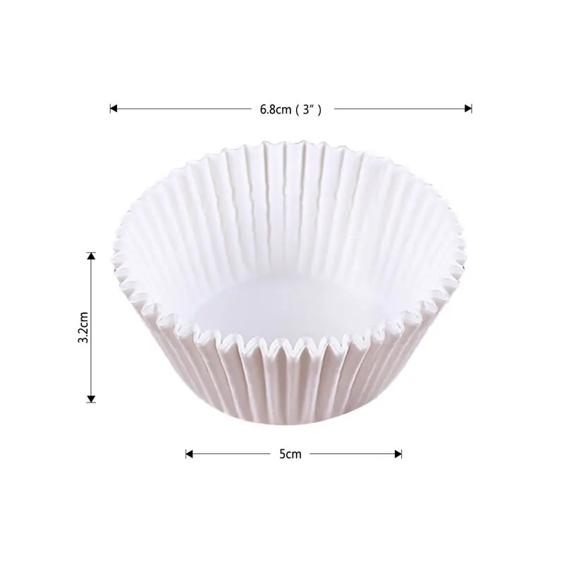 Upspirit 100Pcs Colorful Cupcake Liners Set Baking Cup Paper Muffin Cases Egg Tarts Tray Cake Wrappers Supplies Decorating Tools