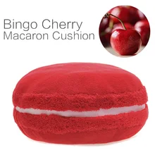 Подушка "макарон" Французский Макарон круглый торт Подушка бинго Вишня