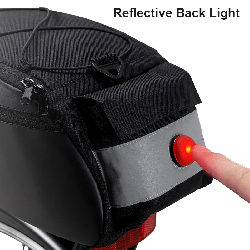 New Bicycle Bag Shockproof Bike Saddle Bag with Rear Light Cycling Rear Seat Shoulder Bag With Tail Light MTB Bike Accessories New Bicycle Bag Shockproof Bike Saddle Bag with Rear Light Cycling Rear Seat Shoulder Bag With Tail Light MTB Bike Accessories