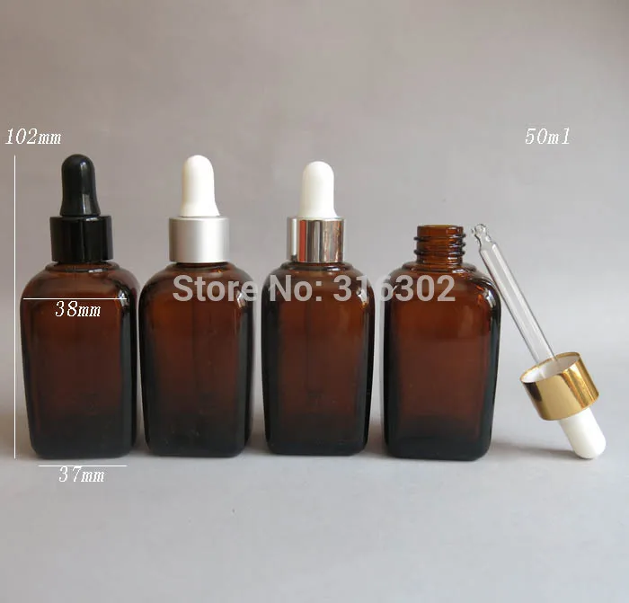 Download 12sets Lot 50ml Square Amber Glass Dropper Bottle 50cc Amber Glass Dropper Container Cosmetic Packaging Packaging Water Bottles Bottle Dropbottle Support Aliexpress