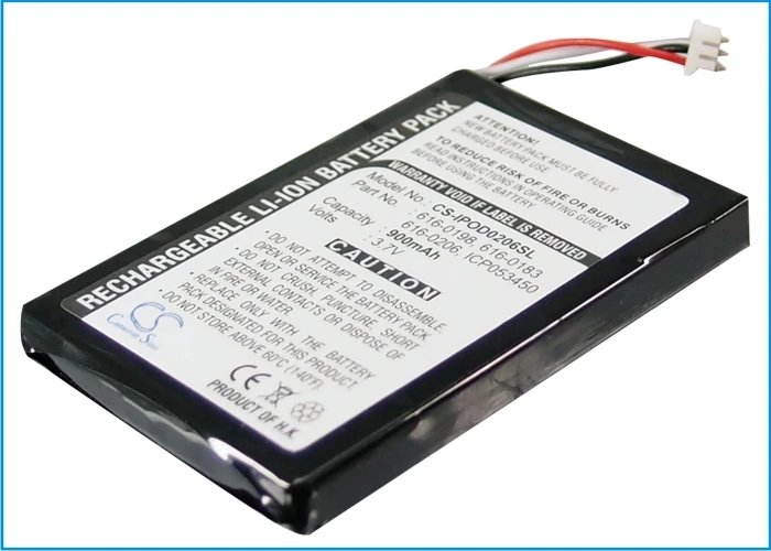 MP3 / MP4 / PMP 616-0206 Battery For APPLE iPOD U2 20GB Color Display MA127,Photo 30GB M9829,60GB M9586/A