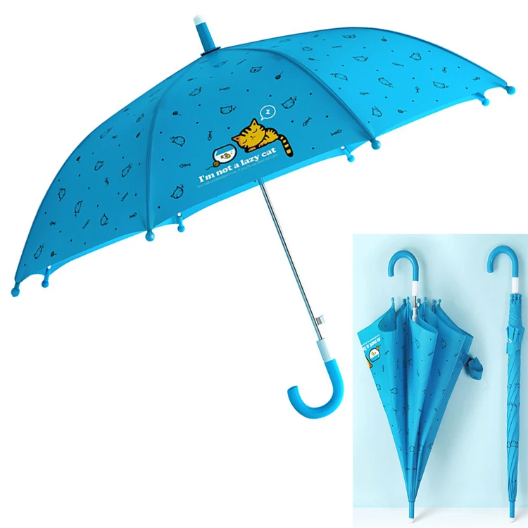Cartoon Cat Children Umbrella Cute Animation Creative Long-handled Modeling Kids Boys Girls | Дом и сад