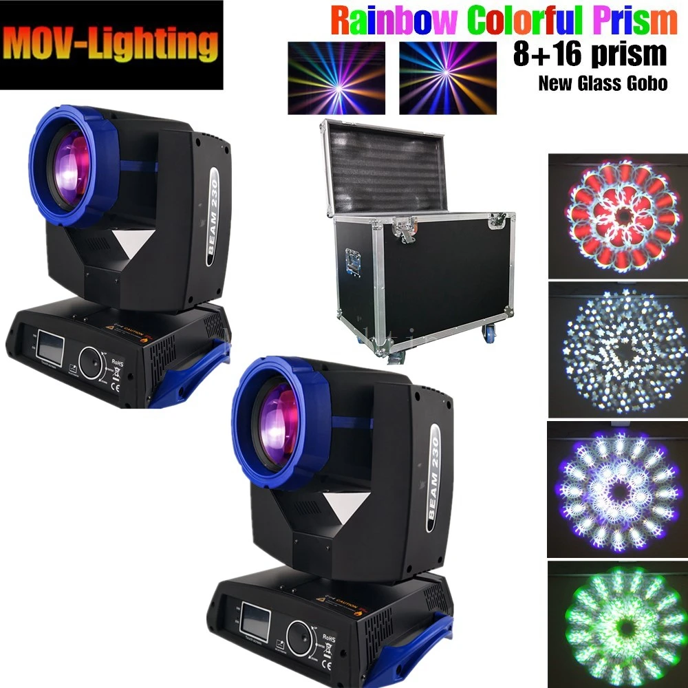 

flight case package DMX light powercon in and out Lyre beam 230w sharpy 7r beam moving head light