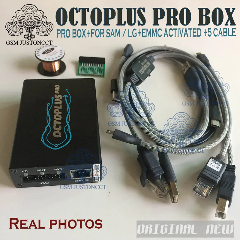 Новая версия оригинальная коробка Octoplus Pro+ 5 кабель(8 в 1 комплект) для samsung для LG+ eMMC/JTAG активированный