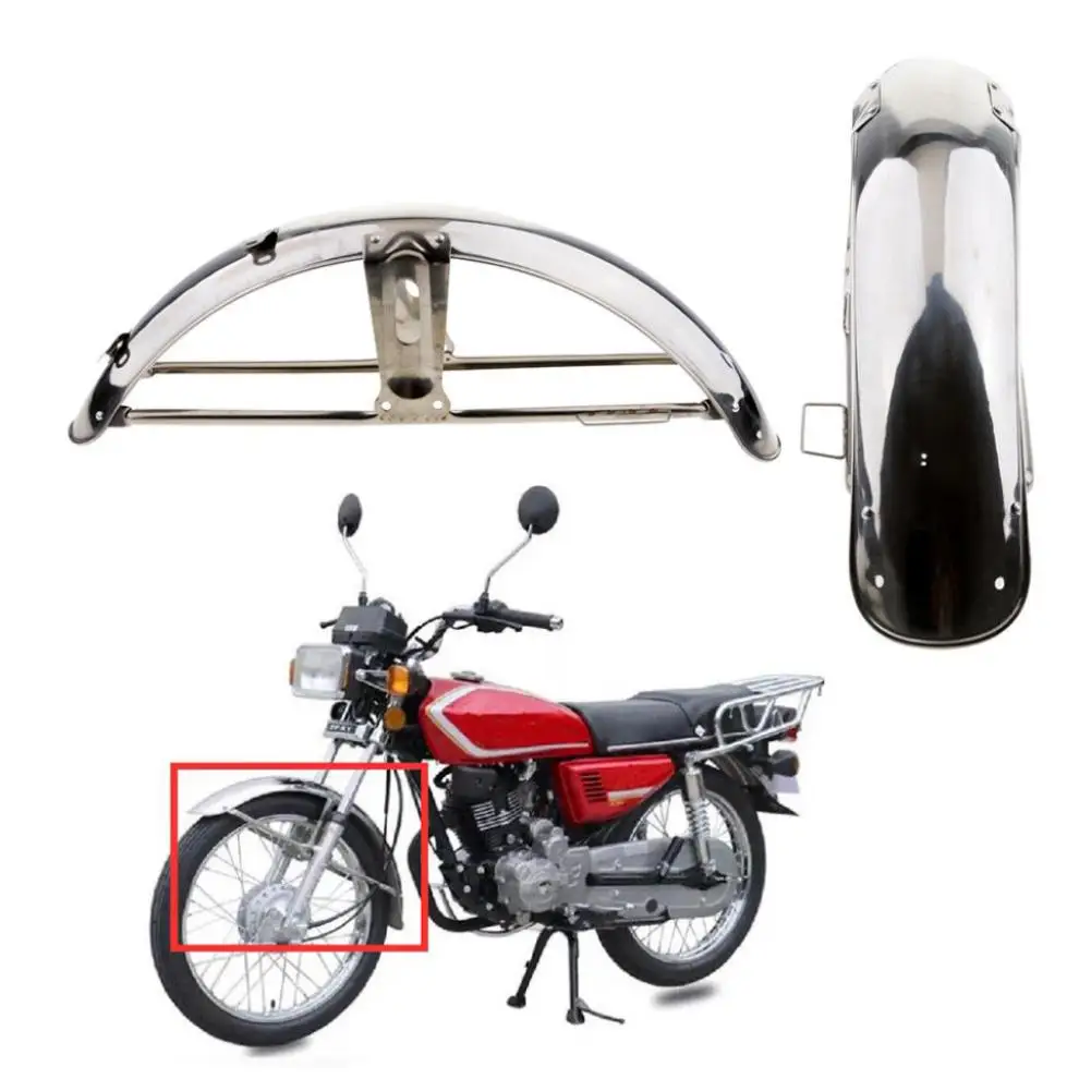 

Stainless Steel Motorcycle Front Fender Mud Guard Cover Part for Honda CG125