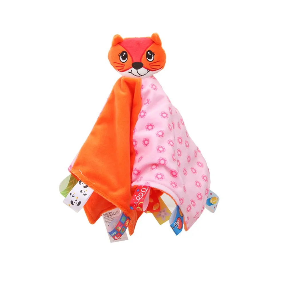 MUQGEW Baby Comfort Towel Soft Stuffed Animal Plush Security Blanket