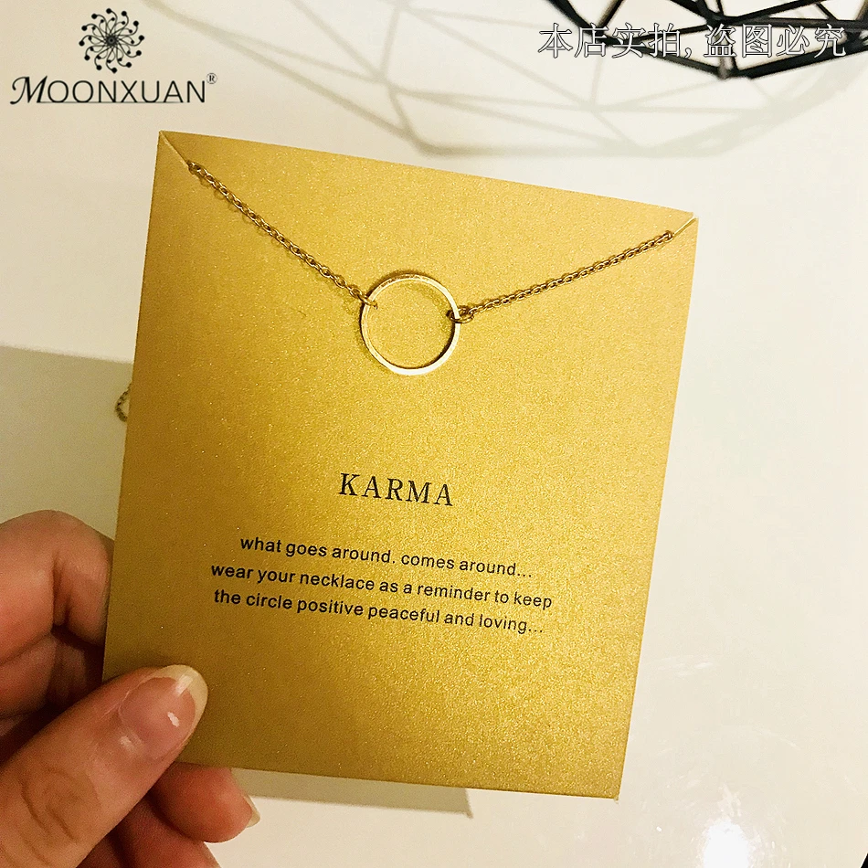 Женское колье чокер с цепочкой dogear Karma Circle массивное ожерелье Ювелирное