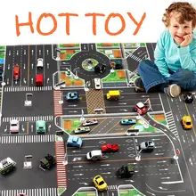 Dinosaur World Jurassic Park Scene Play Mat Kids Educational Toy Play Map with Traffic Signs City Car Parking Lot Family game slimming world food with family
