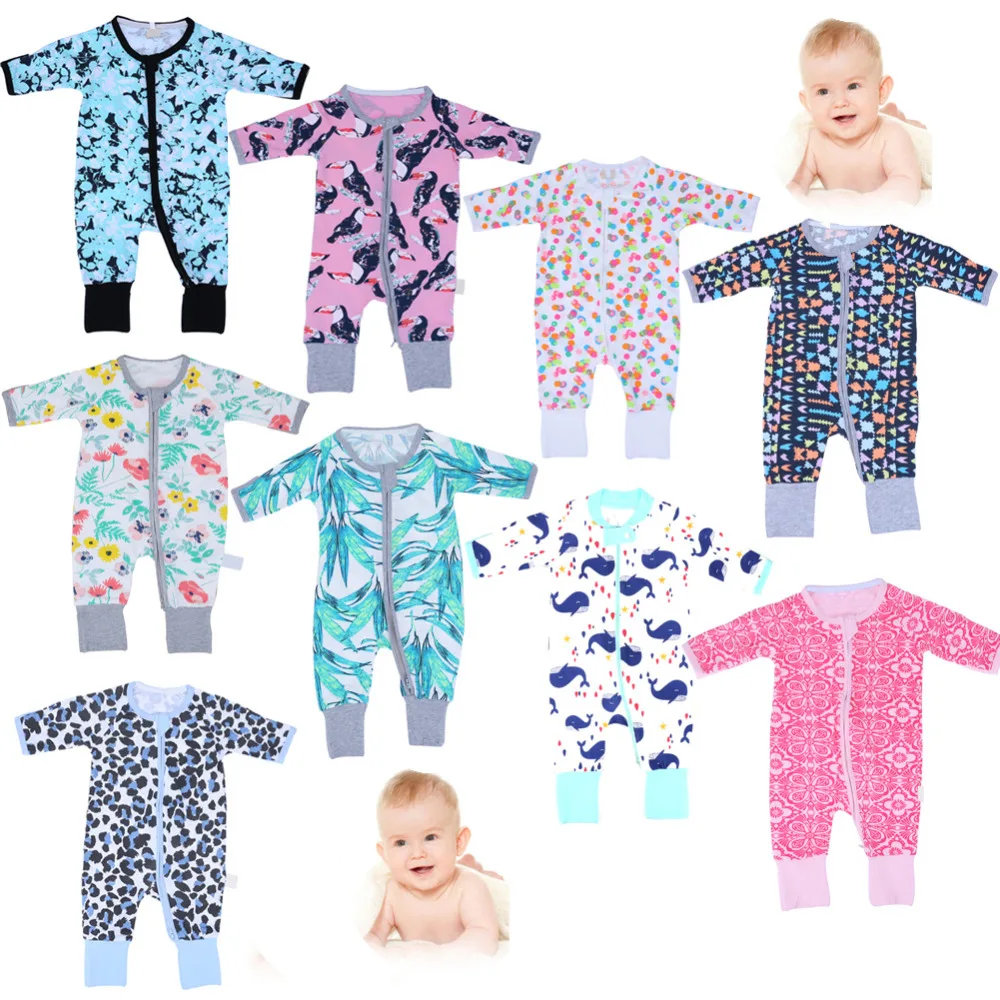 

Newborn baby clothes Long Sleeve Flower Animal Whale Leopard Romper Jumpsuit Overalls for children Overalls children's winter