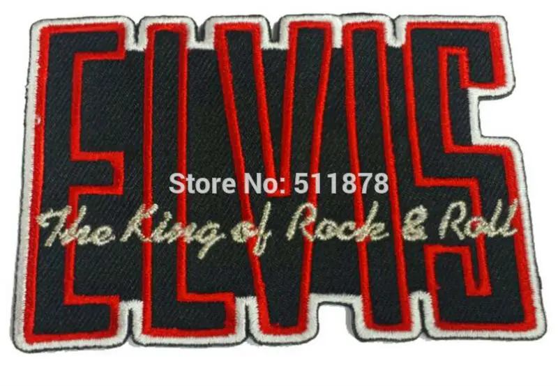 Elvis Embroidered Iron//Sew On Patch