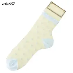 Echo657 Новая мода Повседневное женские ультратонкие Носки для девочек прозрачный кристалл любви эластичный короткие носки Ноя 8 PY