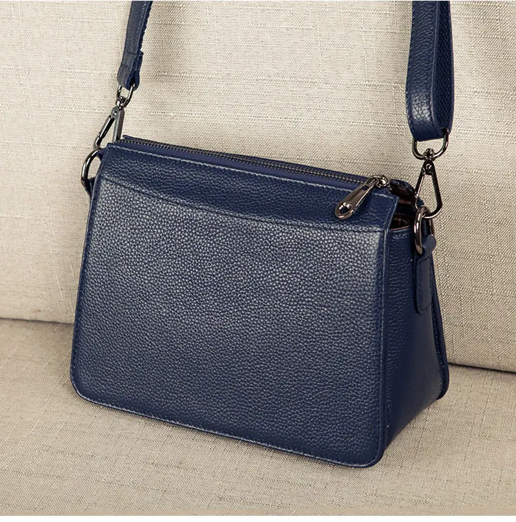 Couro Genuíno bolsa de Ombro Bolsa de
