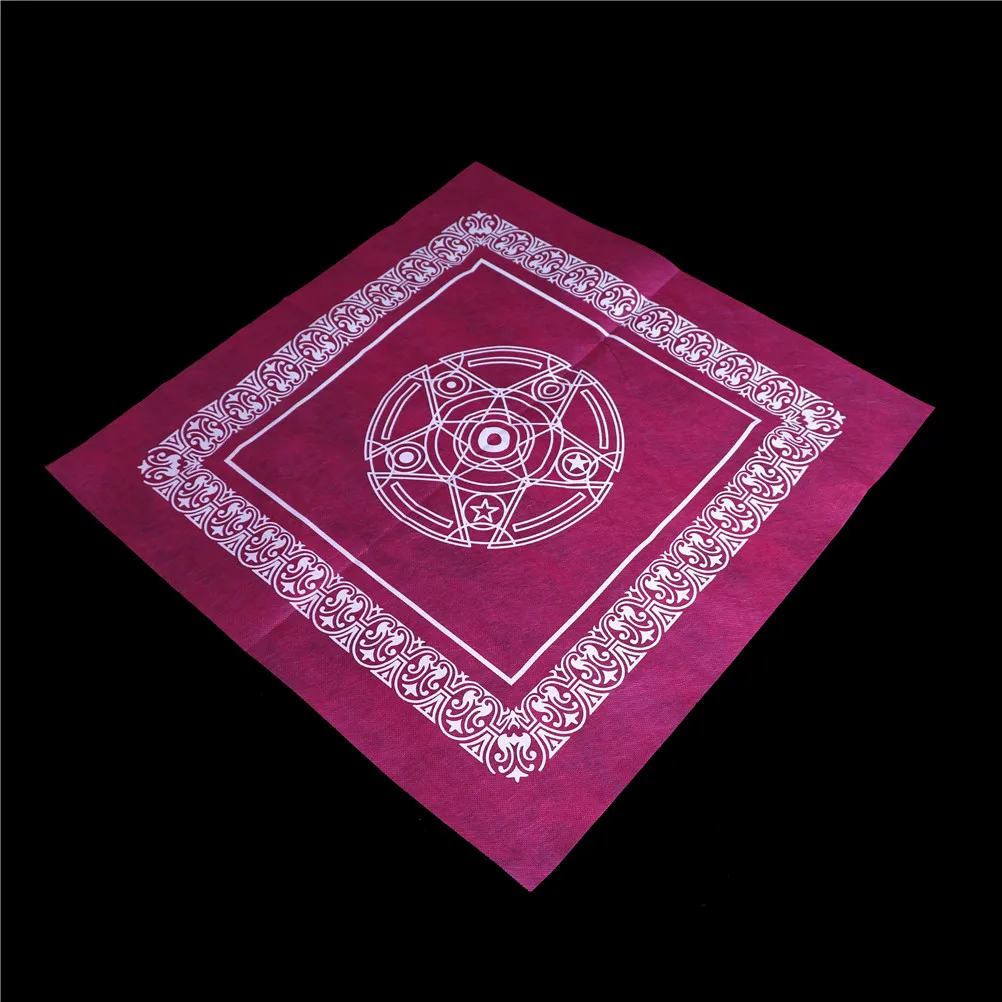 49x49 см Нетканый розовый чехол для стола игральные карты Пентакль Таро скатерть для игры скатерть настольная игра текстиль Таро фиолетовый