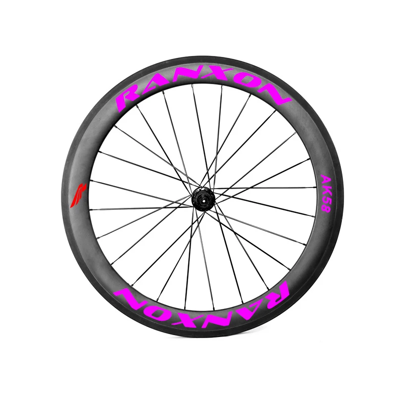 Top Ranxon UCI Approved Racing team choose Bicycle wheelset Road Bike J-bend Hub 60mm Depth Profile Clincher Carbon wheels 4