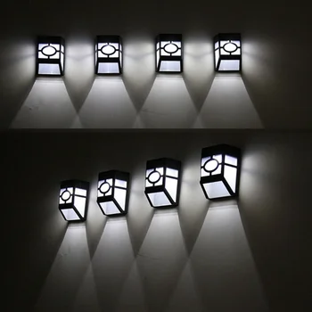 

Hot Solar Retro Wall Lamp Solar Led Pane Light Outdoor Rainproof Decoration Yard Security Solar Lamp