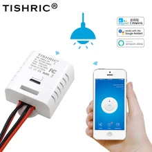 TISHRIC базовый wifi модуль/светильник 10A/16A/220 В прерыватель Domotica умный дом автоматизация контроллеры работают с Alexa