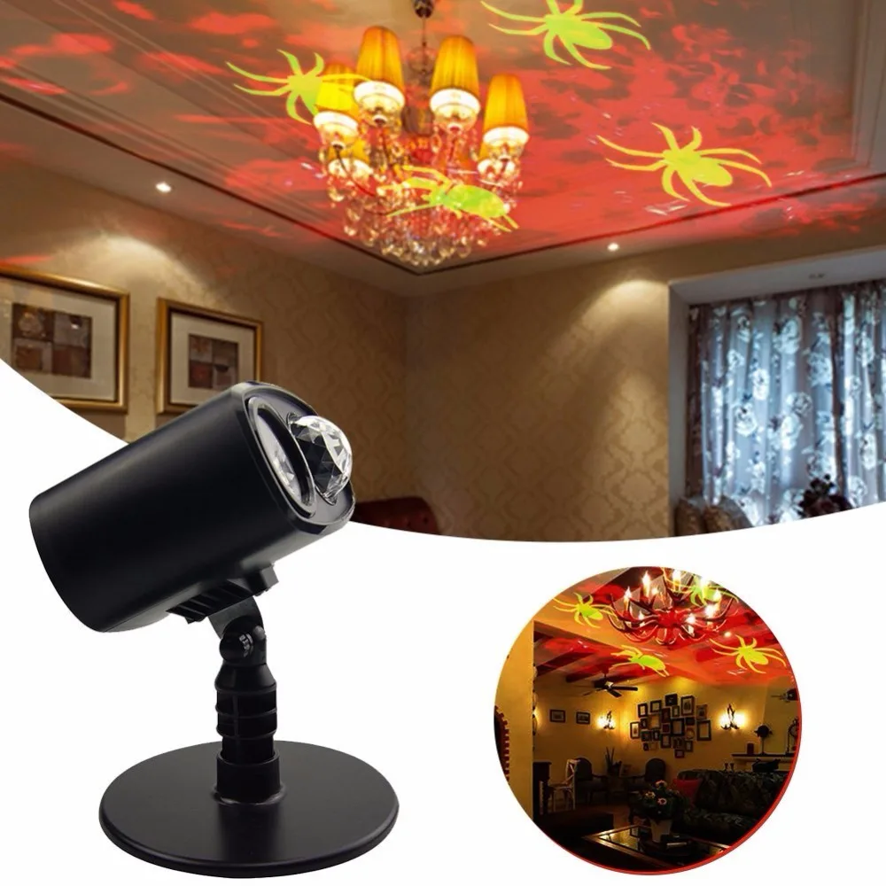 

Waterproof LED Ocean Wave Effect Projection Light with Moving Spider and Snowflake for Christmas Halloween Bedroom Decorations