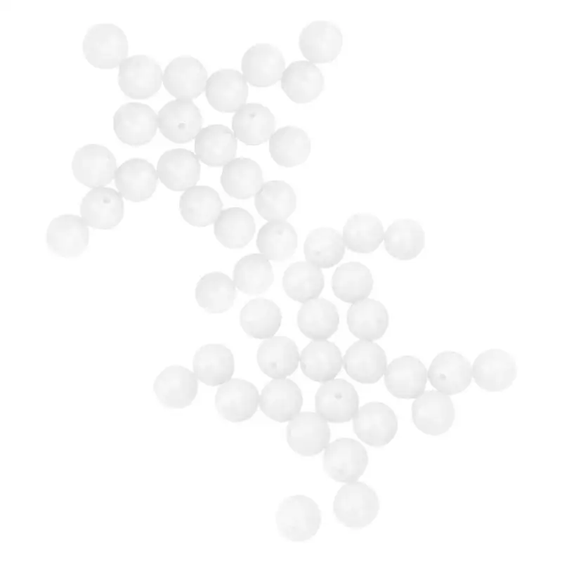 100 шт. светящиеся бусины поплавок леска пробки сопротивление рыболовное оборудование бобы пространство не повредить вертикальные линии бобы - Цвет: 5x5mm White