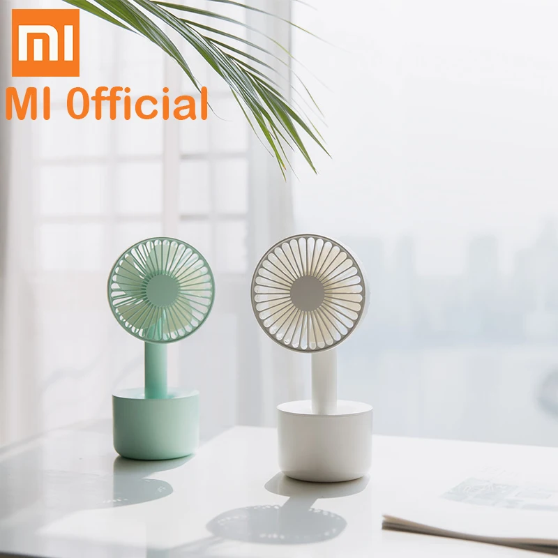 

Xiaomi mijia 3life USB mini Handheld Fan with base For Travelling Rechargeable Outdoor Office Creative 3 Speed Cooling Fan