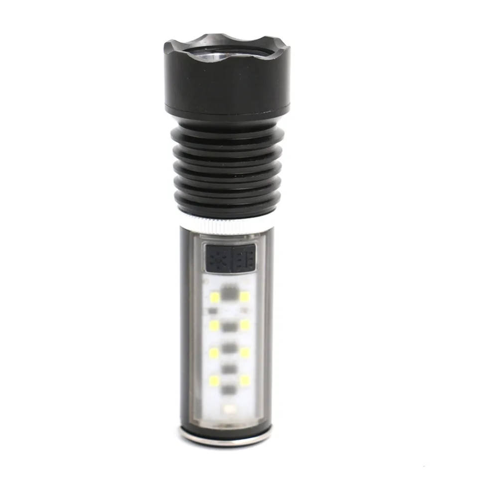 

XPE LED Aluminum Alloy Flashlight Working Lamp With Magnet With Hook Purple Lamp